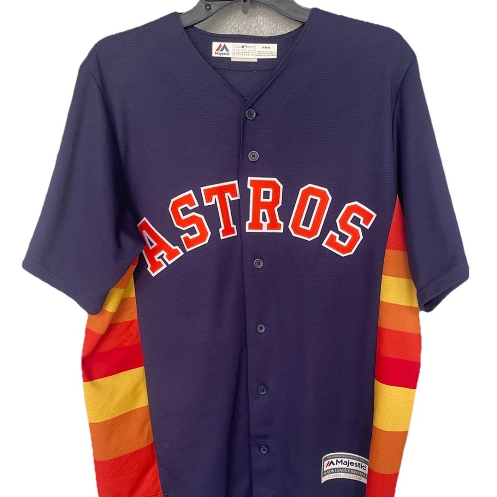 MLB Majestic Alex Bergman Houston Astros Authentic Jersey Men's Medium